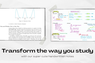 create aesthetic digital handwritten notes from your slides or notes