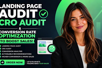 do a landing page audit cro audit and conversion rate optimization to boost sale