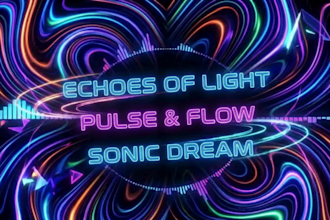 create animated trippy music video, psychedelic visualizer or lyric video