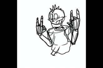 draw simple stiker character