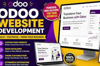 develop odoo website, odoo developer and custom odoo