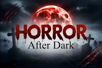 make 2 horror scary dark thunder logo intro video