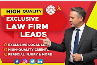 generate law firm leads,attorney leads via facebook ads and google ads