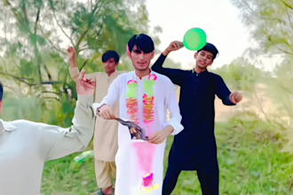 make funny happy birthday video and custom message for you