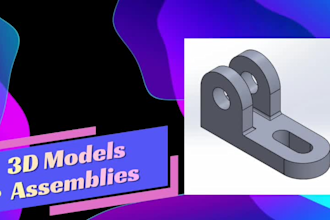 create professional 3d cad models and mechanical parts