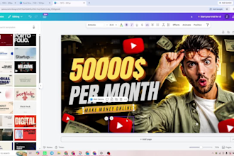 design professional youtube thumbnails and facebook graphics