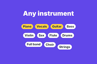 transcribe music audio to sheet music lead sheet music notation chord charts
