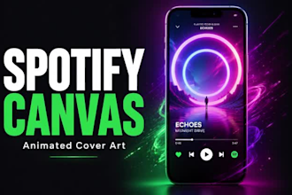 animate your cover art into a stunning spotify canvas video