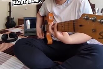 write a jazzy lofi guitar loop for you to sample