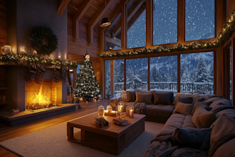create relaxing rain or snowfall ambience videos with HD nature sounds