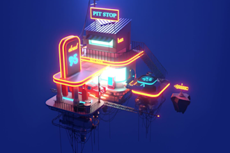 create stylized low poly 3d models,asset,props and cars