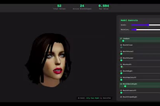 make 52 apple arkit blendshapes for all in one facial rigging, vtuber face track