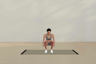 provide 3d fitness animation, exercise, gym, with workout video