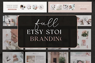 design a modern canva branding kit, logo, brand board, and business identity