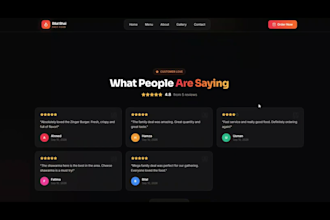 build a modern responsive business website