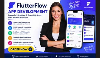 build a flutterflow app, no code app or custom app