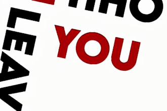 create a cinematic kinetic typographic video