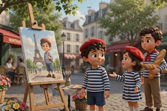 produce custom ai kids cartoon videos with voiceover