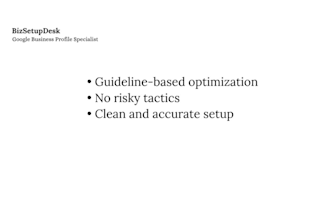 set up and optimize your google business profile correctly