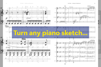 create orchestral arrangements from your sketch