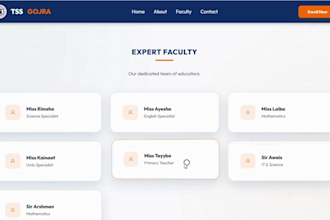 build a  responsive react landing page for your business