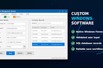 develop or fix a c sharp windows desktop application