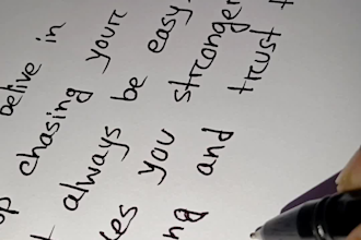 write neat and beautiful handwritten notes