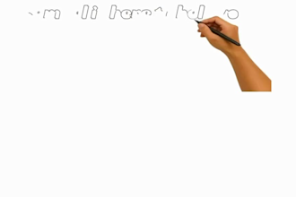 create custom whiteboard explainer video with voice over