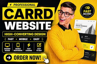 design carrd website, carrd landing page, business carrd co website design