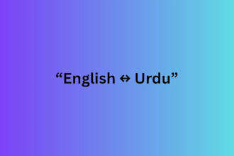 do content writing and urdu english translation professionally