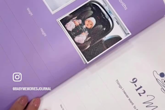 design baby memories and pregnancy book, milestone cards