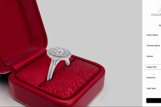 build a 3d jewelry configurator, 3d ring cad model for manufacturing 3d printing