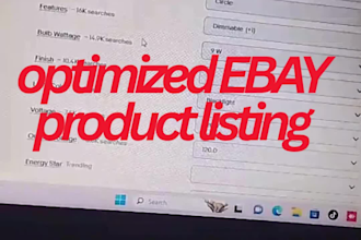 create 10 non variable listings on your ebay seller account