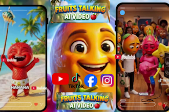 do viral ai talking fruit video ai funny object talking video 3d ai talking food