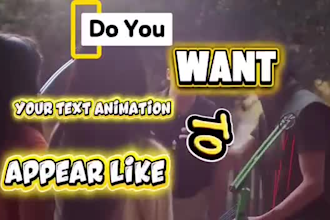 make aesthetic text animation videos