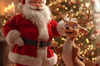 design christmas greetings card , invitation card and christmas video