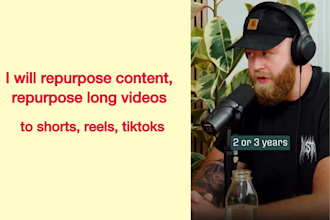 repurpose content, repurpose long videos to reels, shorts, tiktok