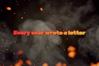 create hardcore metal lyric video