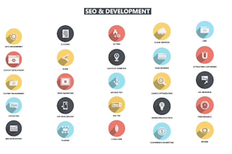 modern flat icon set for your business