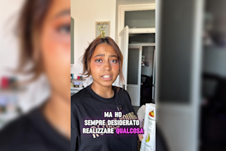 create woman ugc videos italian for tiktok and instagram