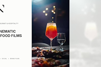 create cinematic ai restaurant food and hospitality ads