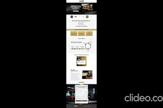 create landing page and email automation