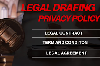 write a privacy policy and terms and conditions