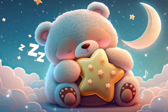 create lullaby, baby sleep music video for youtube channel