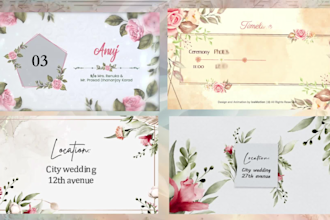 create an digital wedding invitation