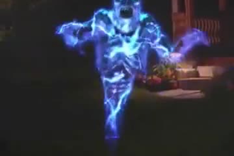 halloween hologram, 3d hologram animation, vj loop and haunted projection effect