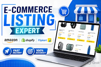 do ecommerce product listing on amazon, flipkart, shopify