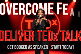 coach you to deliver a tedx talk get booked as speaker
