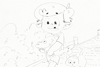 draw childern story illustration