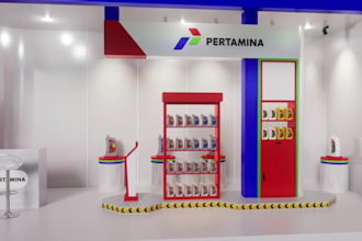 design a kiosk or booth 3d sketchup model